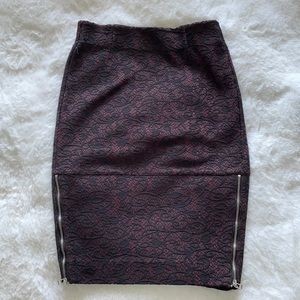 Aritzia lace pencil skirt